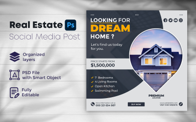 Real Estate Social Media Post Template 16