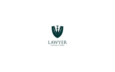 Advokat- och advokatbyråsvitsmall för logotyp