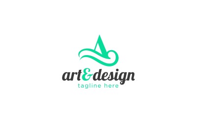 ART &amp;amp; Design A letter Logo Template