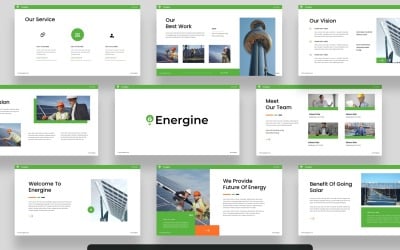 Energine - Modello Powerpoint di energia solare e rinnovabile