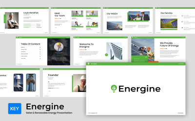 Energine - Шаблон основного доклада по солнечной и возобновляемой энергии