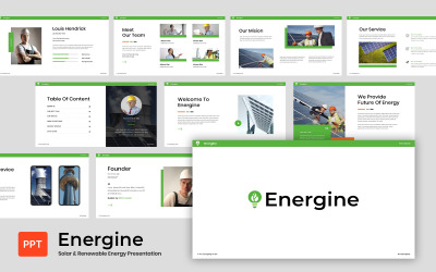 Energine - Solar And Renewable Energy Powerpoint Template