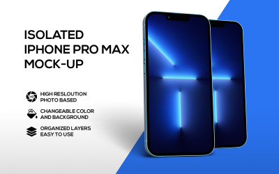 Modello di mockup per telefono Iphone 13 Pro Max