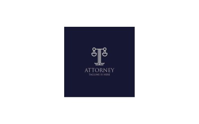 Modelo de Logotipo de Advogado e Direito