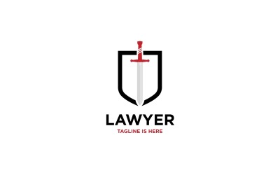 Plantilla de logotipo de abogado y bufete de abogados V3