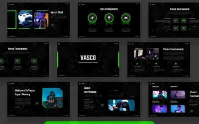 Vasco - Шаблон Powerpoint для киберспорта