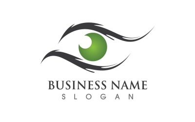 Eye Care Health Logo Vector Design V2
