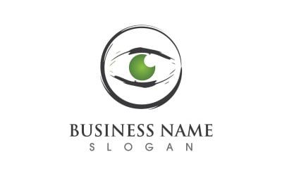 Eye Care Health Logo Vector Design V5