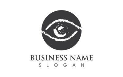 Eye Care Health Logo Vector Design V6