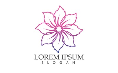 Flower Decoration Logo Circle Design V3