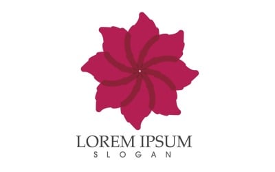 Flower Decoration Logo Circle Design V7
