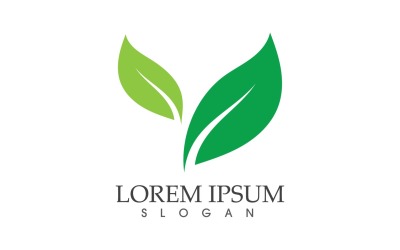 Foglia verde natura Logo Vector V29