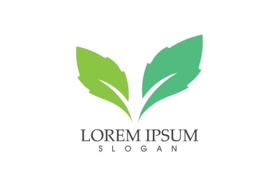 Foglia verde natura Logo Vector V35