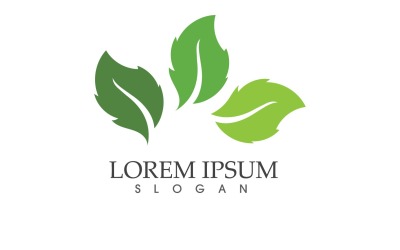 Foglia verde natura Logo Vector V36