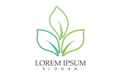 Foglia verde natura Logo Vector V40