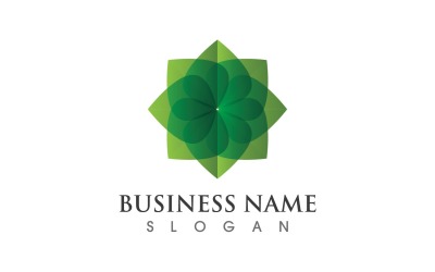 Green Eco Leaf Tree Logo Vector V17