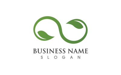 Green Eco Leaf Tree Logo Vector V20