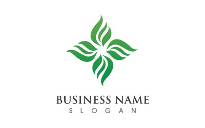 Green Eco Leaf Tree Logo Vector V22