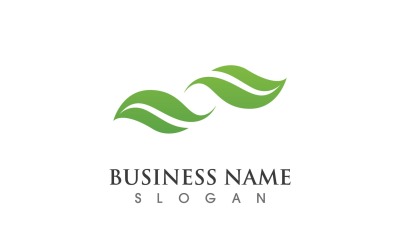 Green Eco Leaf Tree Logo Vector V8