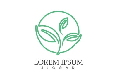 Leaf Green Nature Logo Vector V42