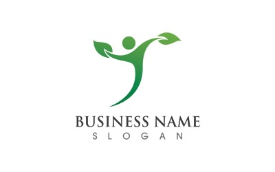 Salute Natura Persone Logo Vector V1