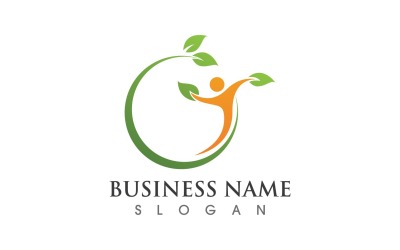 Salute Natura Persone Logo Vector V2