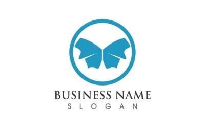 Beauthy Butterfly Logo Icon Vector V5