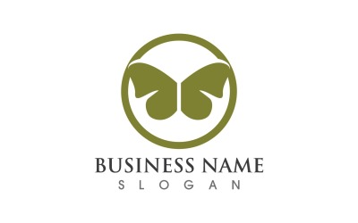 Beauty Butterfly Logo Icon Vector V2