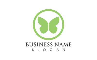 Beauty Butterfly Logo Icon Vector V3