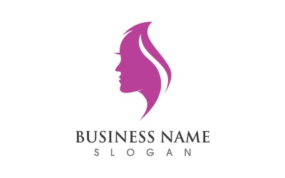 Femme Visage Salon Logo Beauthy Logo Vector V4