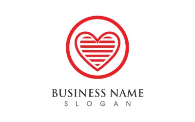 Heart Love Red Symbol Logo V3