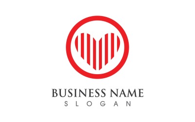 Heart Love Red Symbol Logo V4