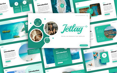 Jetlag Traveling uniwersalny szablon prezentacji PowerPoint
