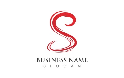 Simbolo S Lettera iniziale Logo Vector V1