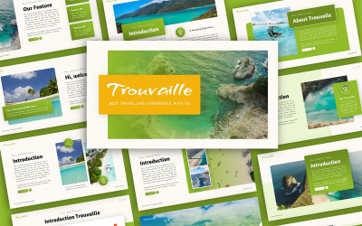 Trouvaille Traveling Multipurpose PowerPoint prezentační šablona