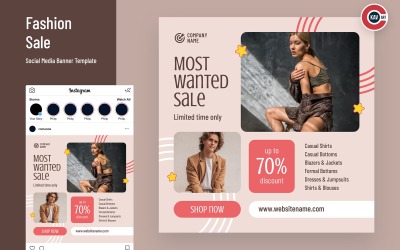 Fashion Sale Social Media Banner Set - 00253