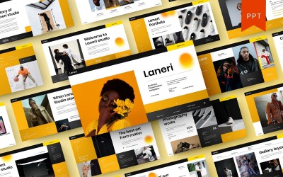 Laneri – Business PowerPoint sablon