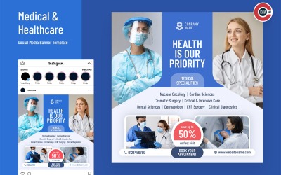 Médical Santé Médias Sociaux Bannière - 00244