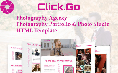 Click.Go – шаблон фотостудії та фотоагентства
