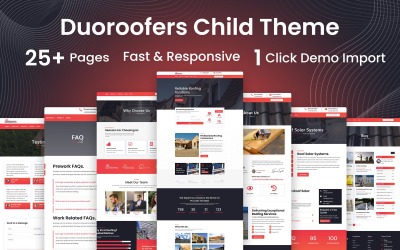 Duoroofers Roofing WordPress Divi Child téma