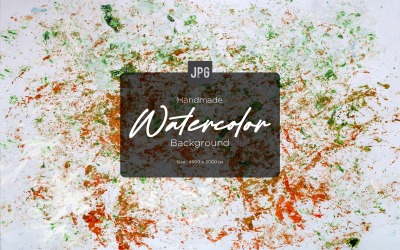 Macchie Colore dell&amp;#39;acqua Sfondo rosso e verde