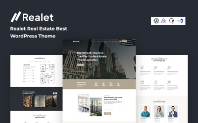 Realet - Real Estate Nejlepší téma WordPress