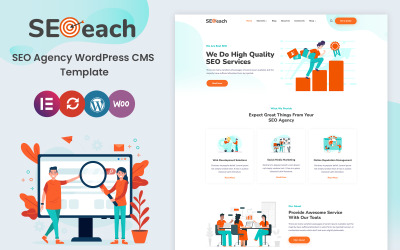 SEOeach - Digital marknadsföring och SEO WordPress-tema