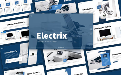 Electrix-technologie Multifunctionele PowerPoint-presentatiesjabloon