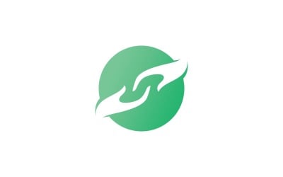 Hand Care Vector Logo Design Template V1