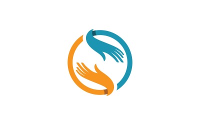 Handverzorging Vector Logo ontwerpsjabloon V8