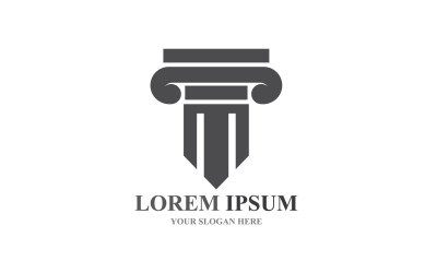 Plantilla de logotipo y símbolo de columna V9