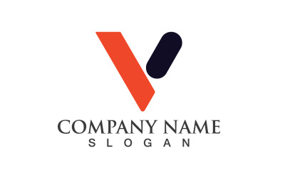 V Business Letter Vector Logo V18