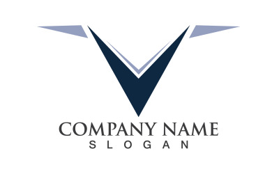 V Business Letter Vector Logo V3