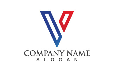 V Business Letter Vector Logo V4